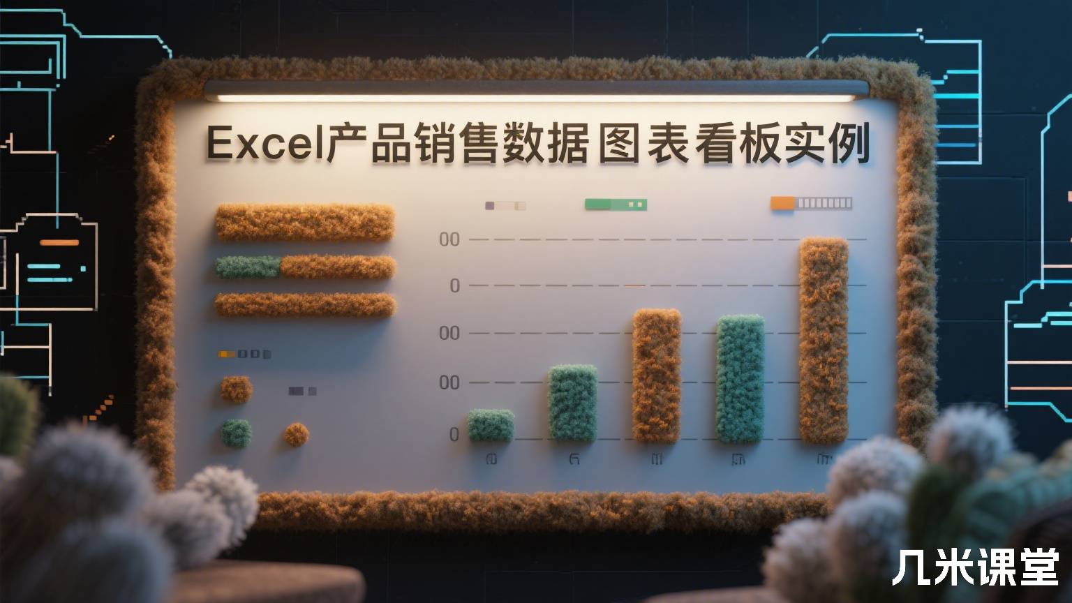 Excel产品销售数据图表看板实例
