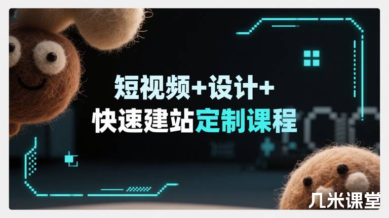 短视频+设计+快速建站定制课程