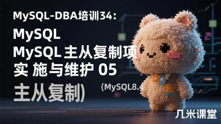 MySQL-DBA培训34:MySQL主从复制项目实施与维护05(MySQL8.4主从复制)